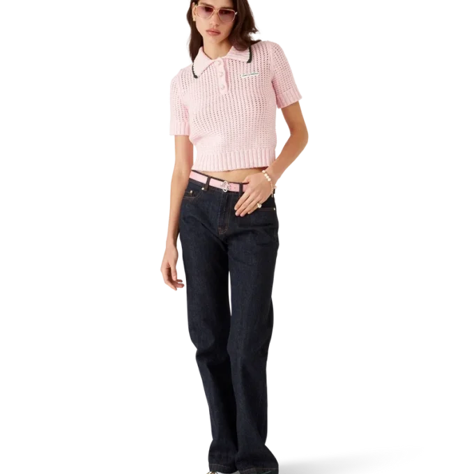 Cotton Moulina Polo Shirt