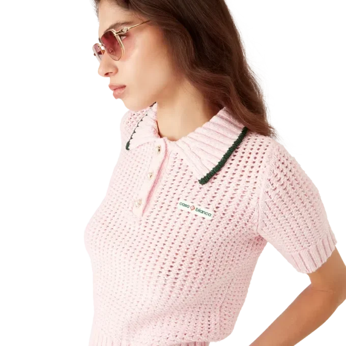Cotton Moulina Polo Shirt