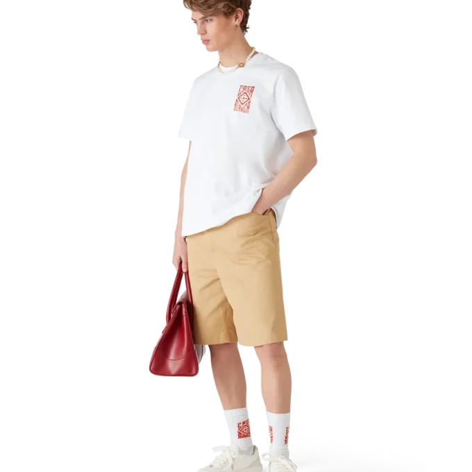 Cotton Pleated Shorts
