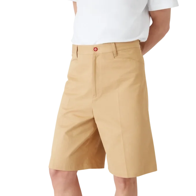 Cotton Pleated Shorts