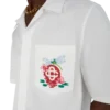 Cotton Poplin Embroidered Short Sleeve Shirt Cotton Poplin Embroidered Short Sleeve Shirt