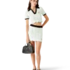 Cotton Wave Crochet Mini Skirt Cotton Wave Crochet Mini Skirt