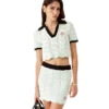 Cotton Wave Crochet Mini Skirt Cotton Wave Crochet Mini Skirt
