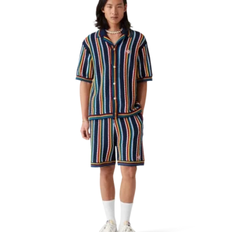 Crochet Stripe Shirt