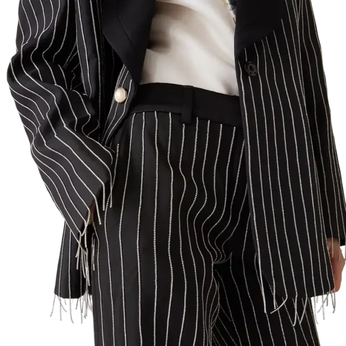 Crystal Embellished Tailored Trousers