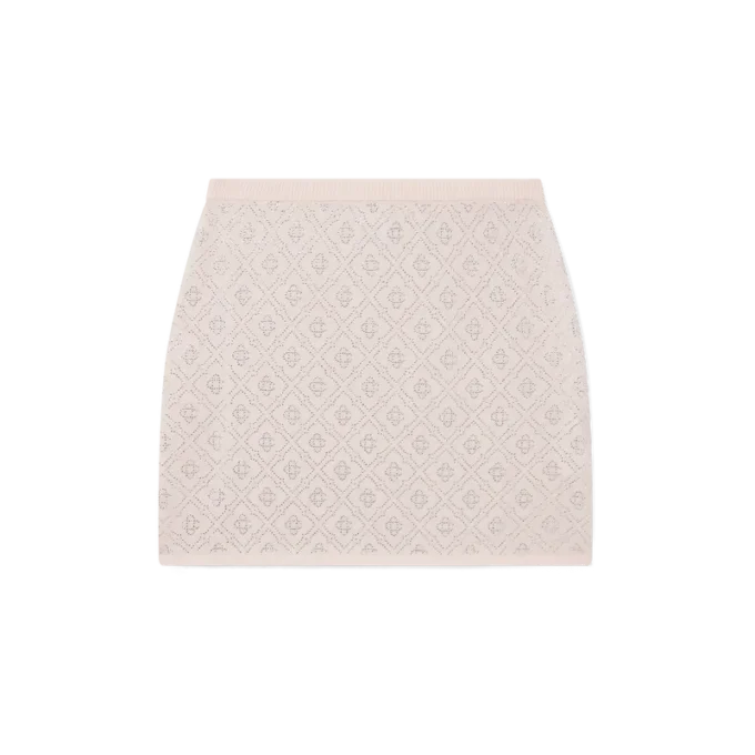 Crystal Monogram Knit Mini Skirt Crystal Monogram Knit Mini Skirt