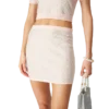 Crystal Monogram Knit Mini Skirt Crystal Monogram Knit Mini Skirt