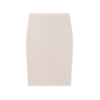 Crystal Monogram Knit Skirt