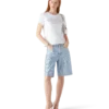 Crystal Warped Logo Fitted Short Sleeve T-Shirt Crystal Warped Logo Fitted Short Sleeve T-Shirt