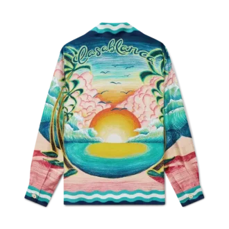 Danse De La Mer Long Sleeve Silk Shirt