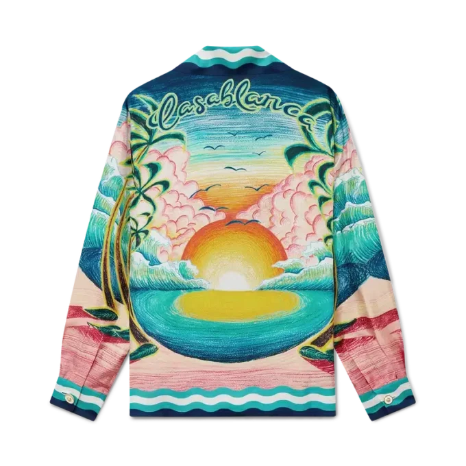Danse De La Mer Long Sleeve Silk Shirt Danse De La Mer Long Sleeve Silk Shirt