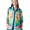 Danse De La Mer Long Sleeve Silk Shirt Danse De La Mer Long Sleeve Silk Shirt