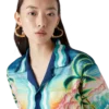 Danse De La Mer Long Sleeve Silk Shirt Danse De La Mer Long Sleeve Silk Shirt