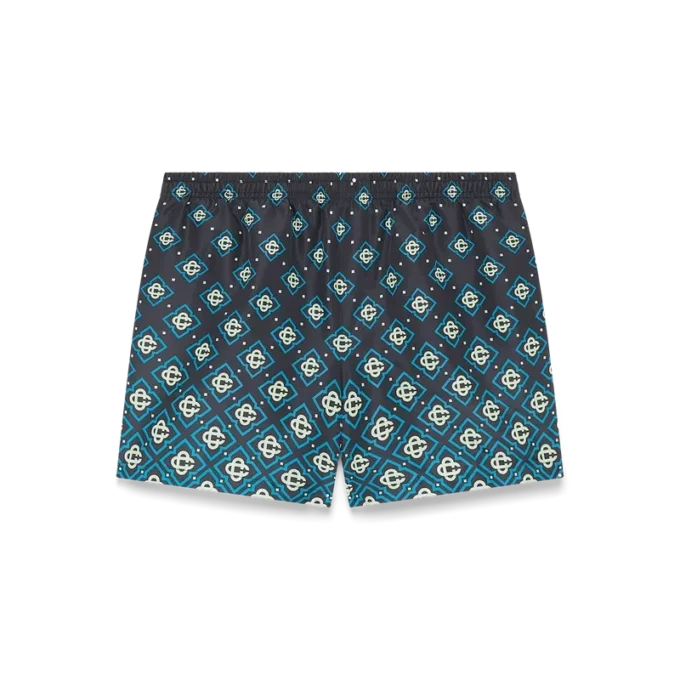 Degrade Black Monogram Swim Shorts Degrade Black Monogram Swim Shorts
