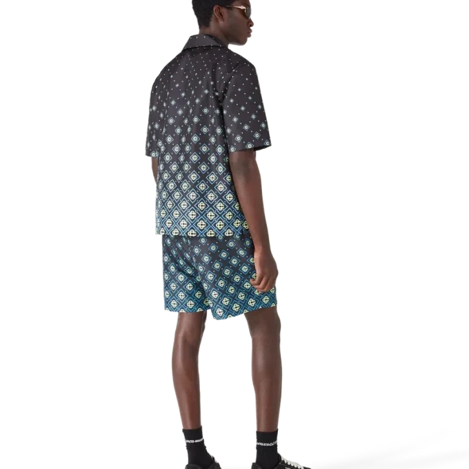 Degrade Black Monogram Swim Shorts Degrade Black Monogram Swim Shorts