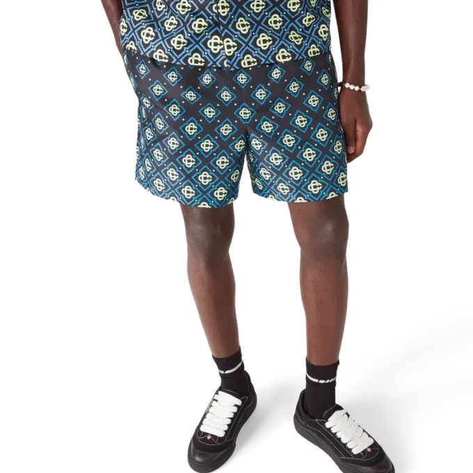 Degrade Black Monogram Swim Shorts Degrade Black Monogram Swim Shorts