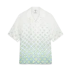 Degrade Monogram Short Sleeve Linen Shirt Degrade Monogram Short Sleeve Linen Shirt