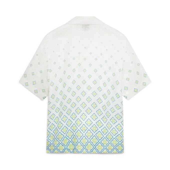 Degrade Monogram Short Sleeve Linen Shirt Degrade Monogram Short Sleeve Linen Shirt