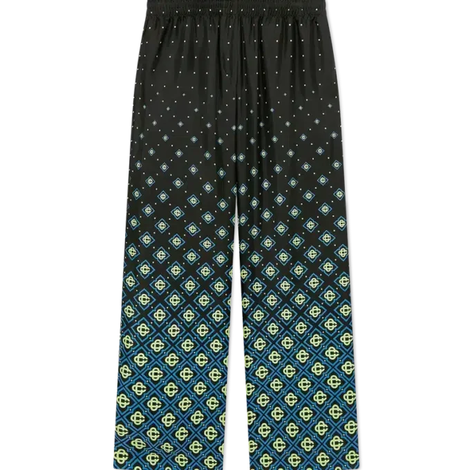 Degrade Monogram Silk Trousers Degrade Monogram Silk Trousers