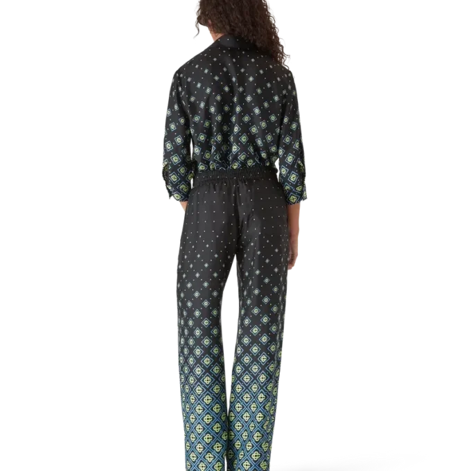 Degrade Monogram Silk Trousers Degrade Monogram Silk Trousers