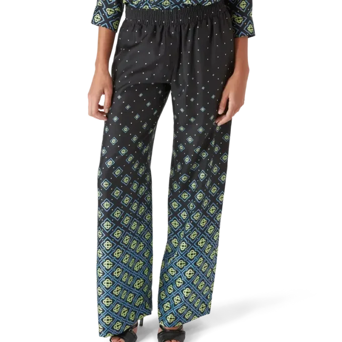 Degrade Monogram Silk Trousers Degrade Monogram Silk Trousers