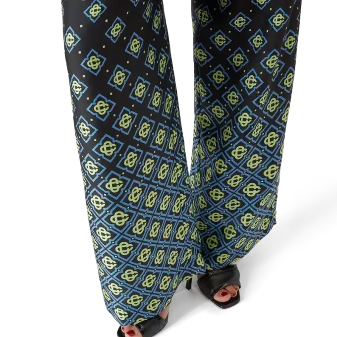 Degrade Monogram Silk Trousers Degrade Monogram Silk Trousers