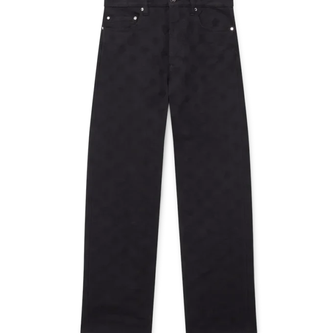 Denim Monogram Straight Leg Jeans Denim Monogram Straight Leg Jeans