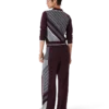 Diagonal Tennis Merino Long Sleeve Polo Shirt