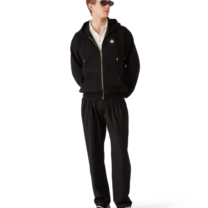Diamond Logo Zip Hooded Sweatshirt Diamond Logo Zip Hooded Sweatshirt