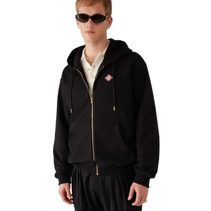 Diamond Logo Zip Hooded Sweatshirt Diamond Logo Zip Hooded Sweatshirt
