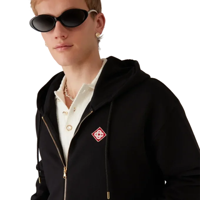 Diamond Logo Zip Hooded Sweatshirt Diamond Logo Zip Hooded Sweatshirt