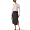 Duchesse Satin Midi Skirt