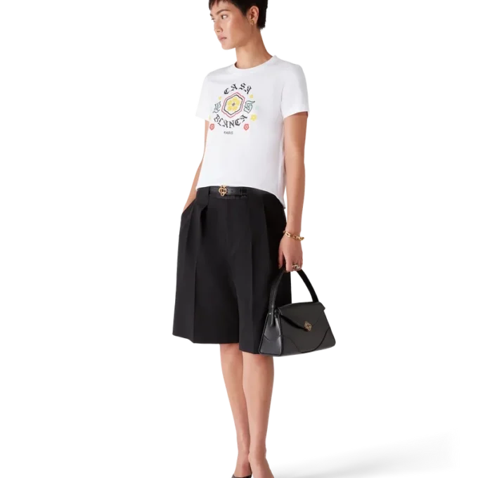 Emblem Fitted Short Sleeve T-Shirt