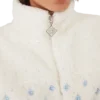 Embroidered Gradient Monogram Cropped Fleece Jacket Embroidered Gradient Monogram Cropped Fleece Jacket