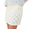 Embroidered Gradient Monogram Fleece Mini Skirt Embroidered Gradient Monogram Fleece Mini Skirt