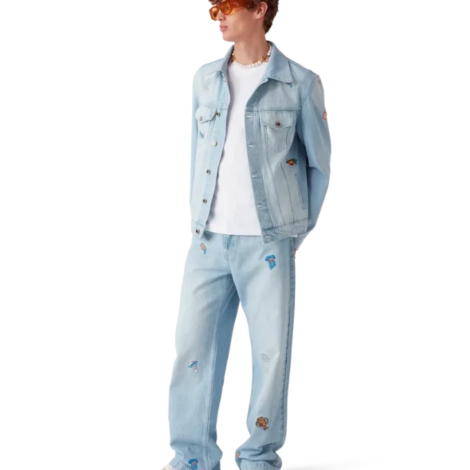 Embroidered Motif Jeans Embroidered Motif Jeans