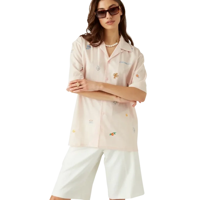 Embroidered Motif Shirt