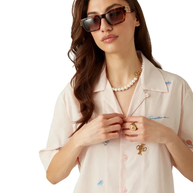 Embroidered Motif Shirt