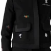 Embroidered Motif Wool Tailored Jacket Embroidered Motif Wool Tailored Jacket