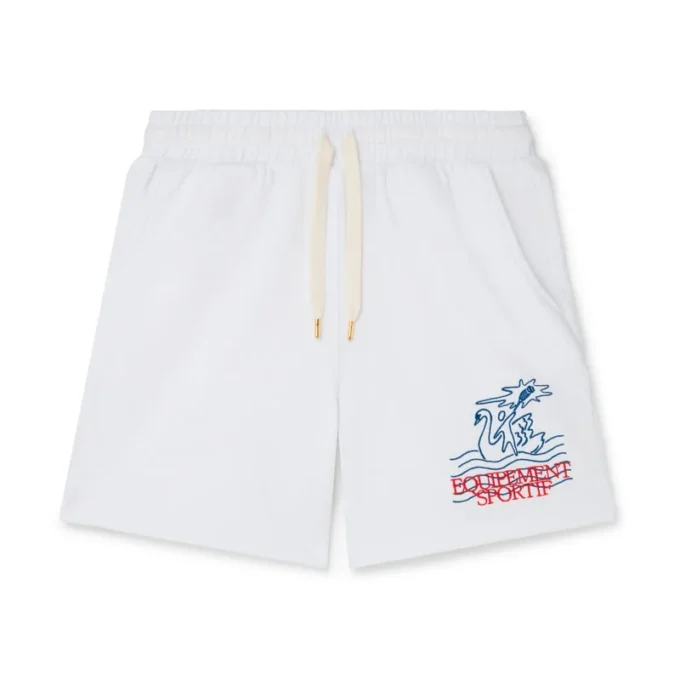 Equipement Sportif Embroidered Jersey Shorts Equipement Sportif Embroidered Jersey Shorts