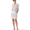 Flower Stripe Cotton Crochet Skirt