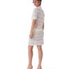 Flower Stripe Cotton Crochet Skirt