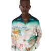 Flowers Long Sleeve Silk Twill Shirt Flowers Long Sleeve Silk Twill Shirt