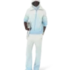 Fluffy Gradient Mohair Zip Jacket