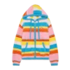 Fluffy Stripe Oversized Hooded Sweatshirt Fluffy Stripe Oversized Hooded Sweatshirt