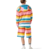Fluffy Stripe Oversized Hooded Sweatshirt Fluffy Stripe Oversized Hooded Sweatshirt