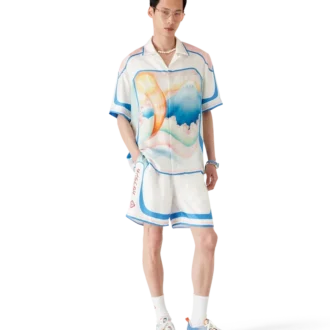 Fuji Dream Short Sleeve Silk Shirt