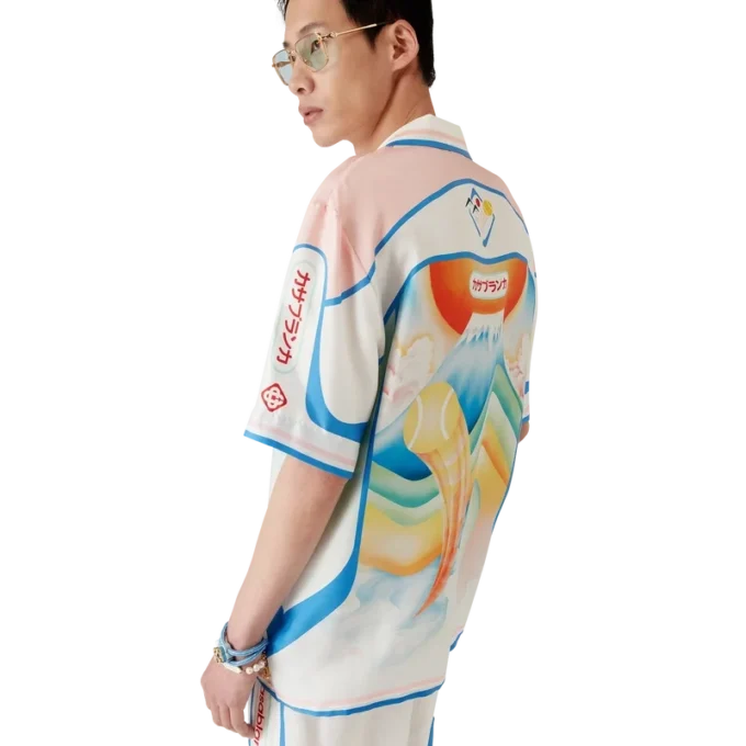 Fuji Dream Short Sleeve Silk Shirt Fuji Dream Short Sleeve Silk Shirt