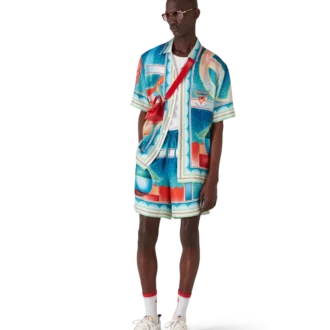 Galaxy Court Short Sleeve Silk Shirt