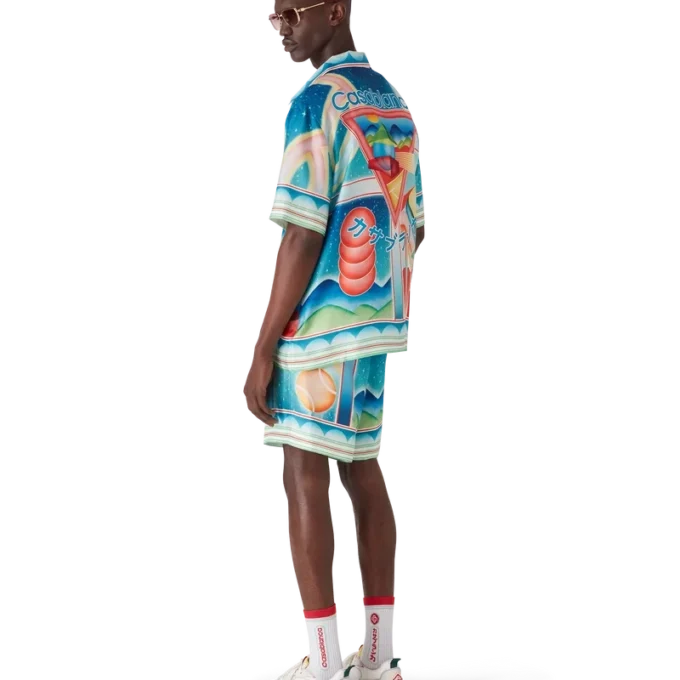 Galaxy Court Short Sleeve Silk Shirt Galaxy Court Short Sleeve Silk Shirt